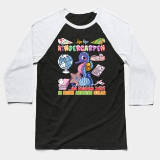 Einschulung Schulkind Seepferdchen Baseball T-Shirt